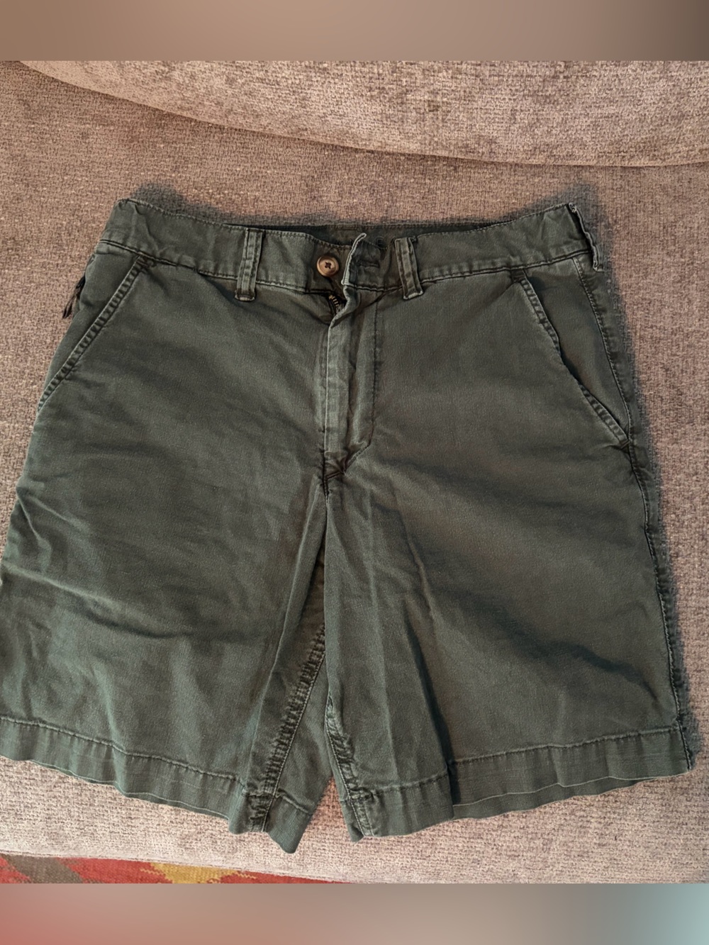 American Eagle Men’s Linen Blend Olive green shorts size 29.
